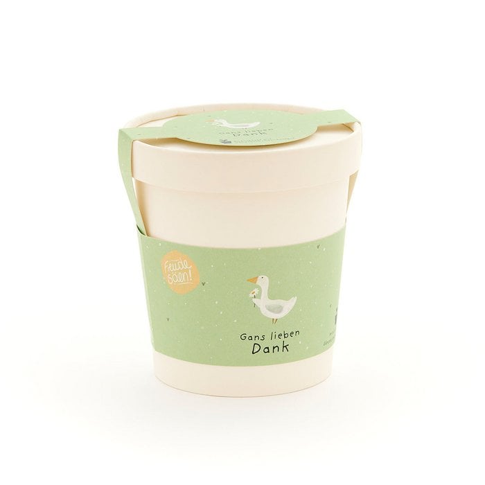 Blumenbecher - Gans lieben Dank!