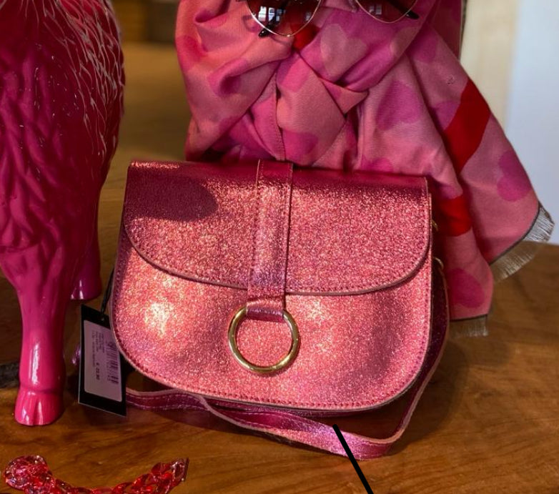 Leder Bag Lisa -Sparkling Fuchsia-