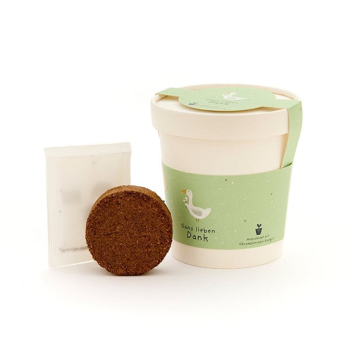 Blumenbecher - Gans lieben Dank!