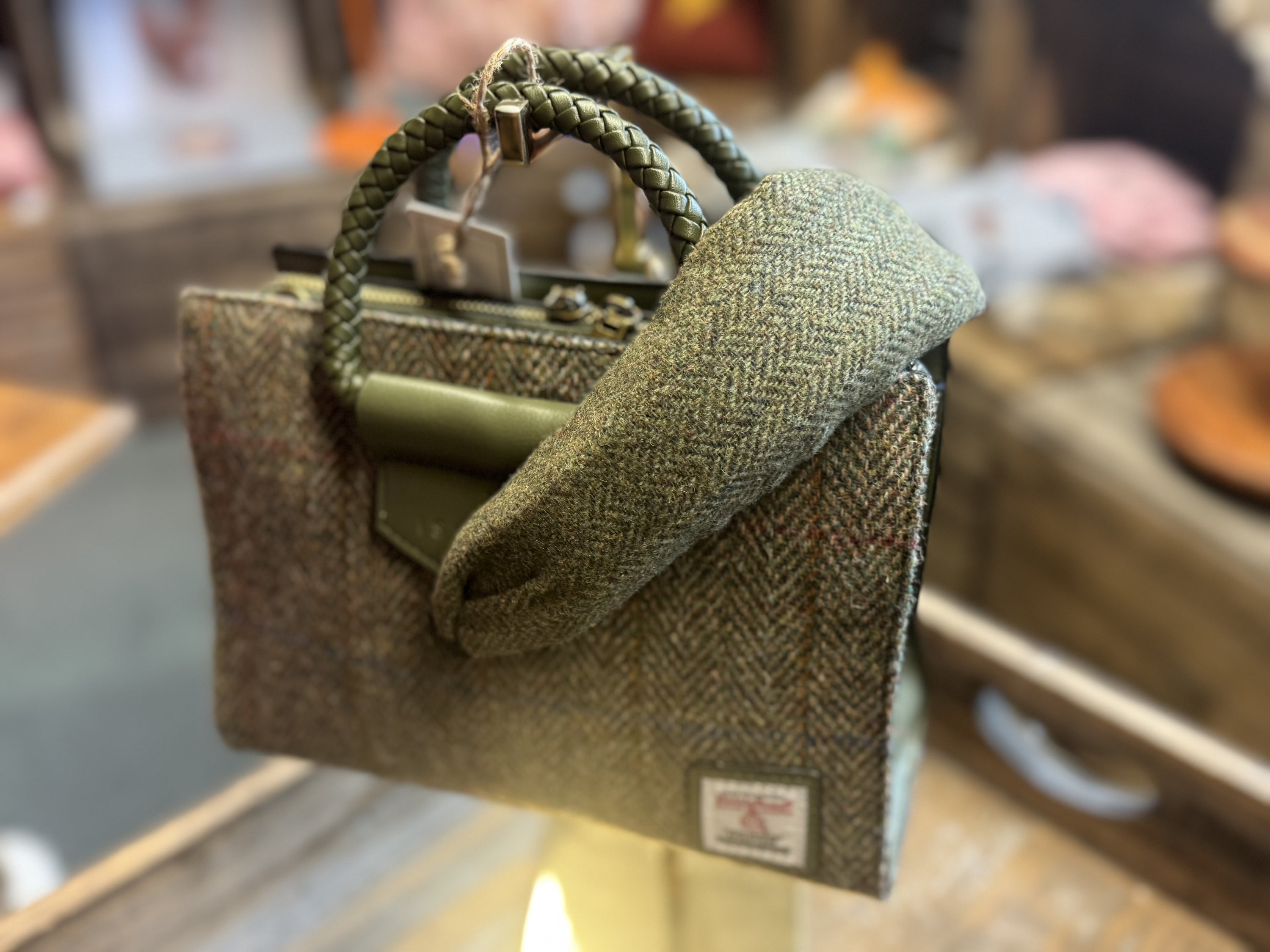 Tweed Haarreif -Hunting Green-