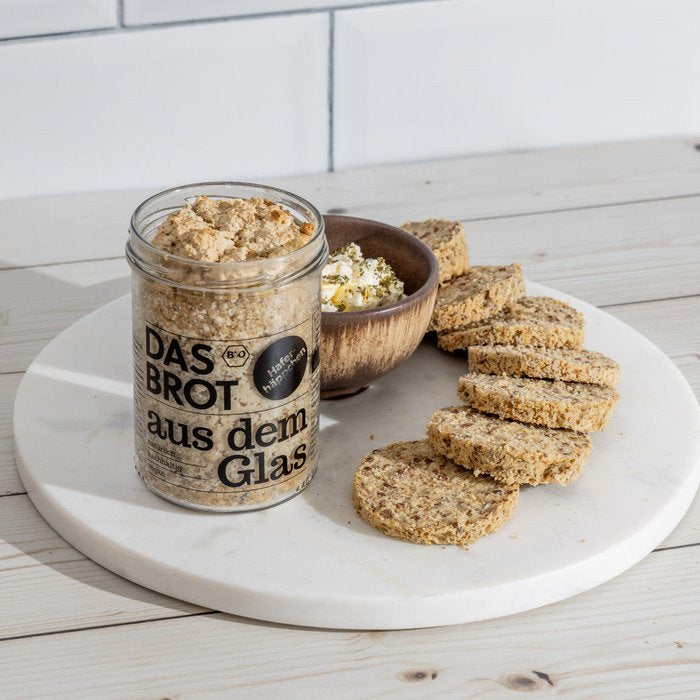 Bio-Brotbackmischung im Glas "Haferhäppchen" (200 g)