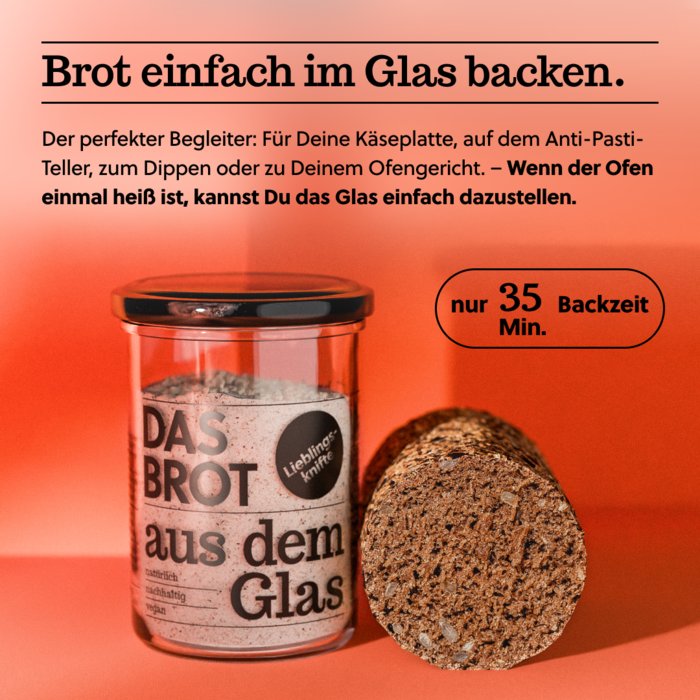 Brotbackmischung im Glas "Lieblingsknifte" (200 g)
