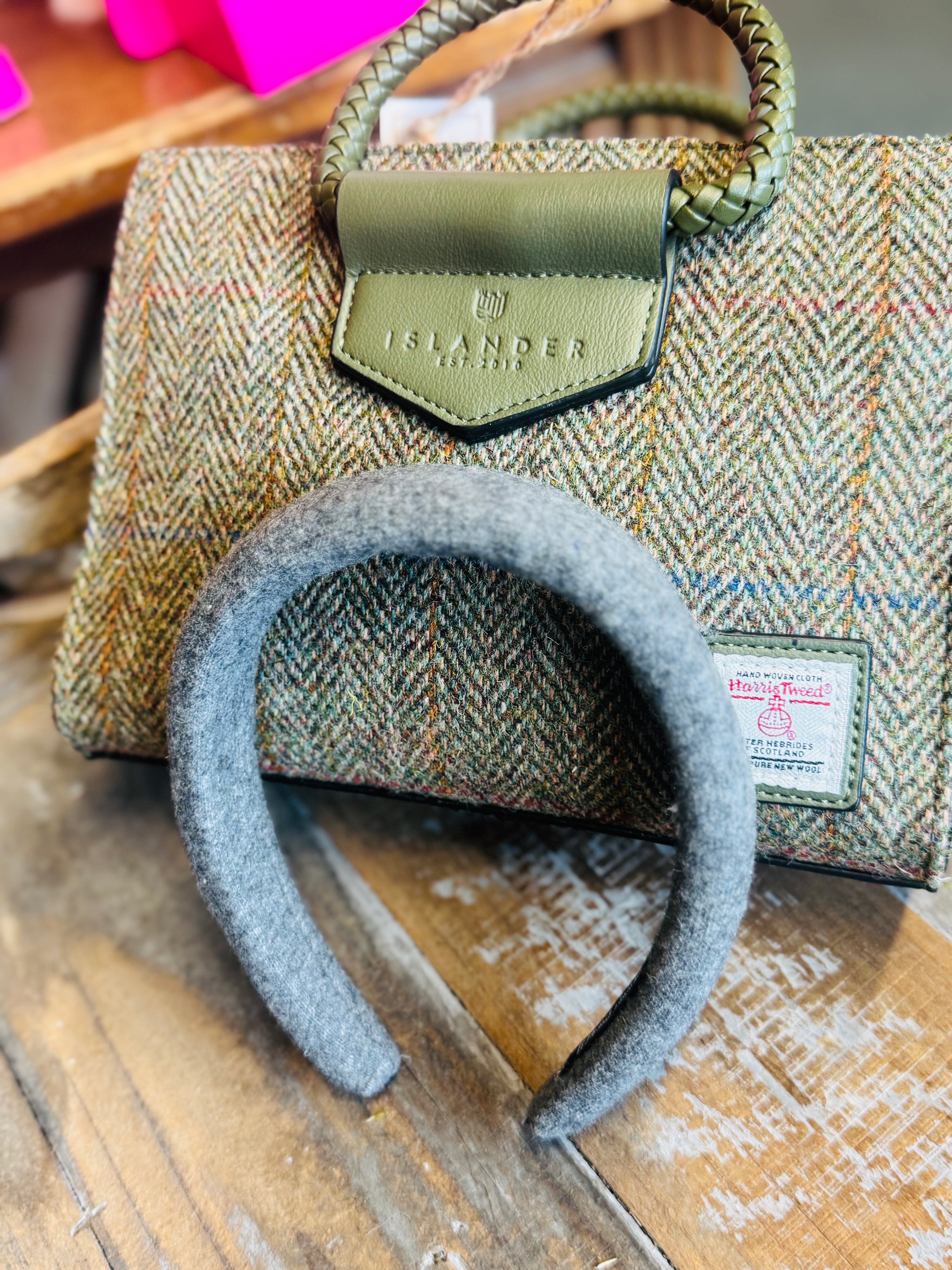 Wooly Haarreif -Hellgrau-