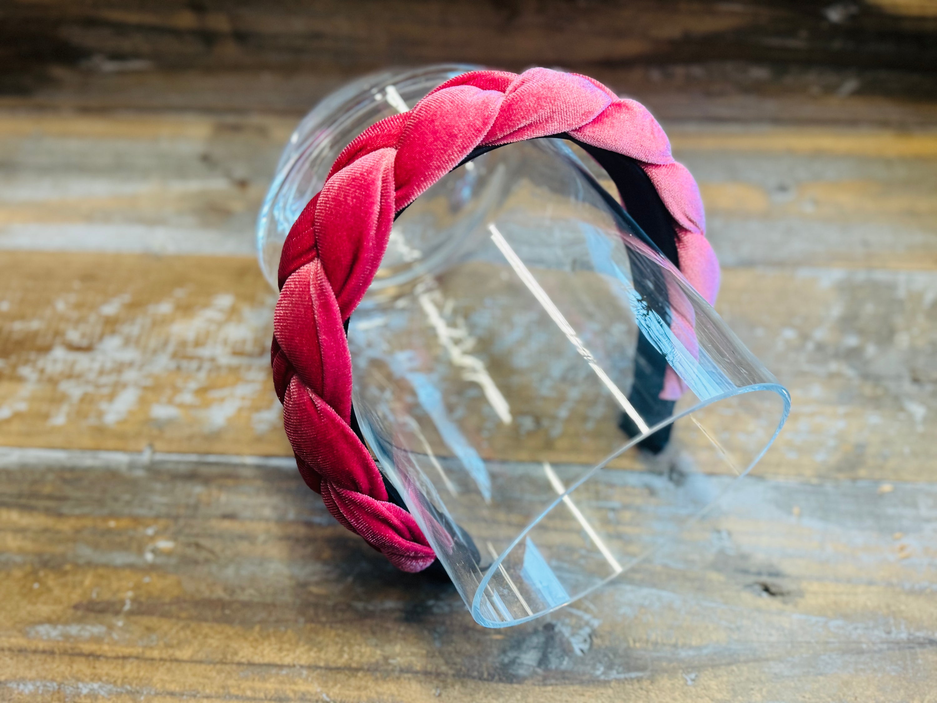 Wiesn Haarreif Samt -Rosy-