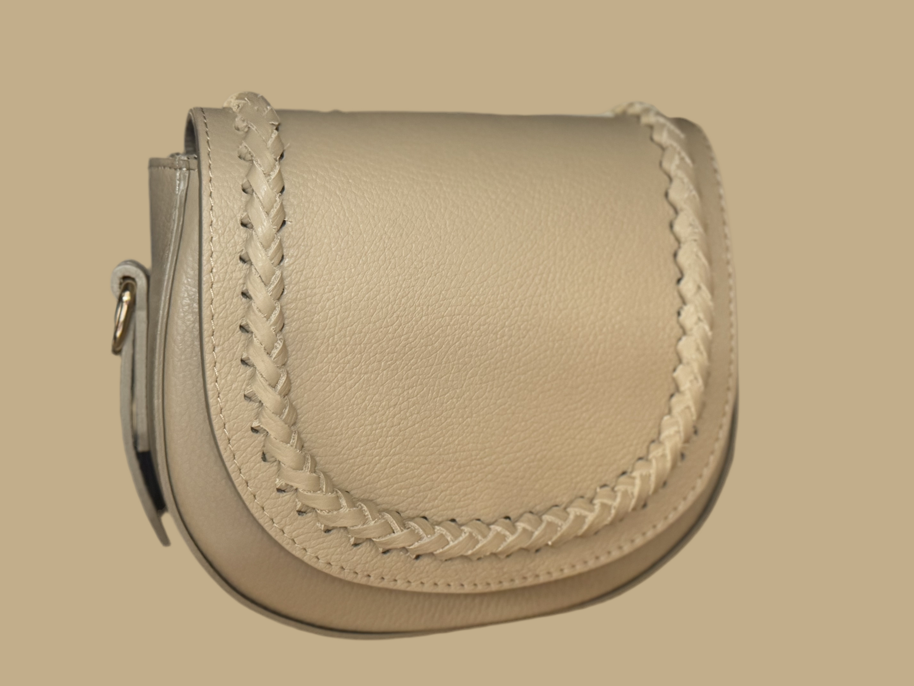 Leder Bag Pia -Beige-