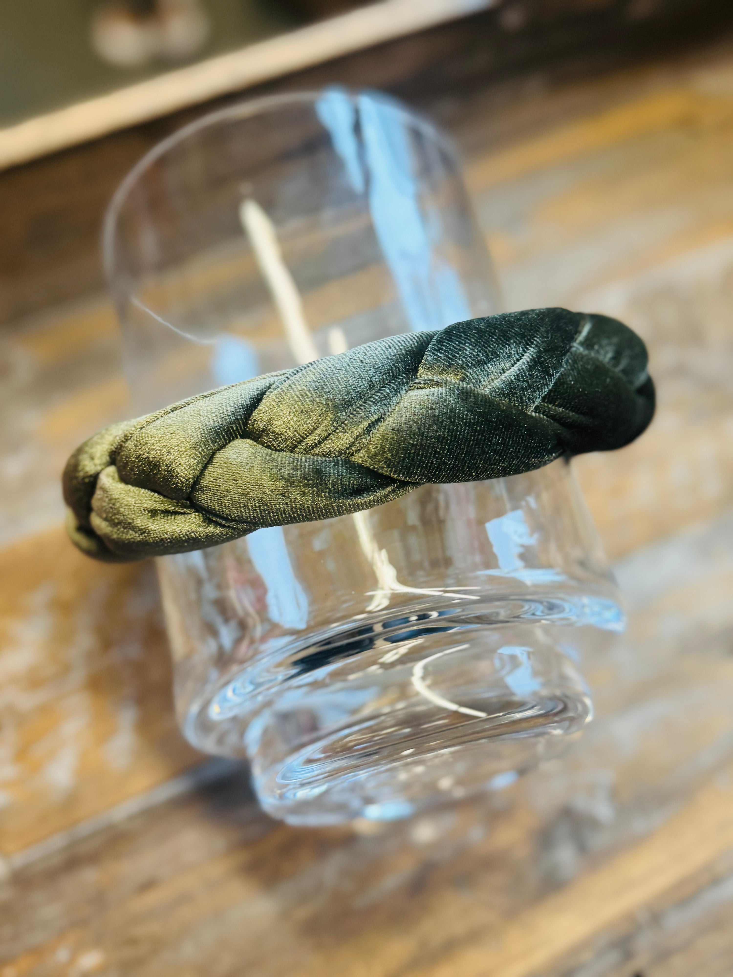 Wiesn Haarreif Samt -Hunting Green-