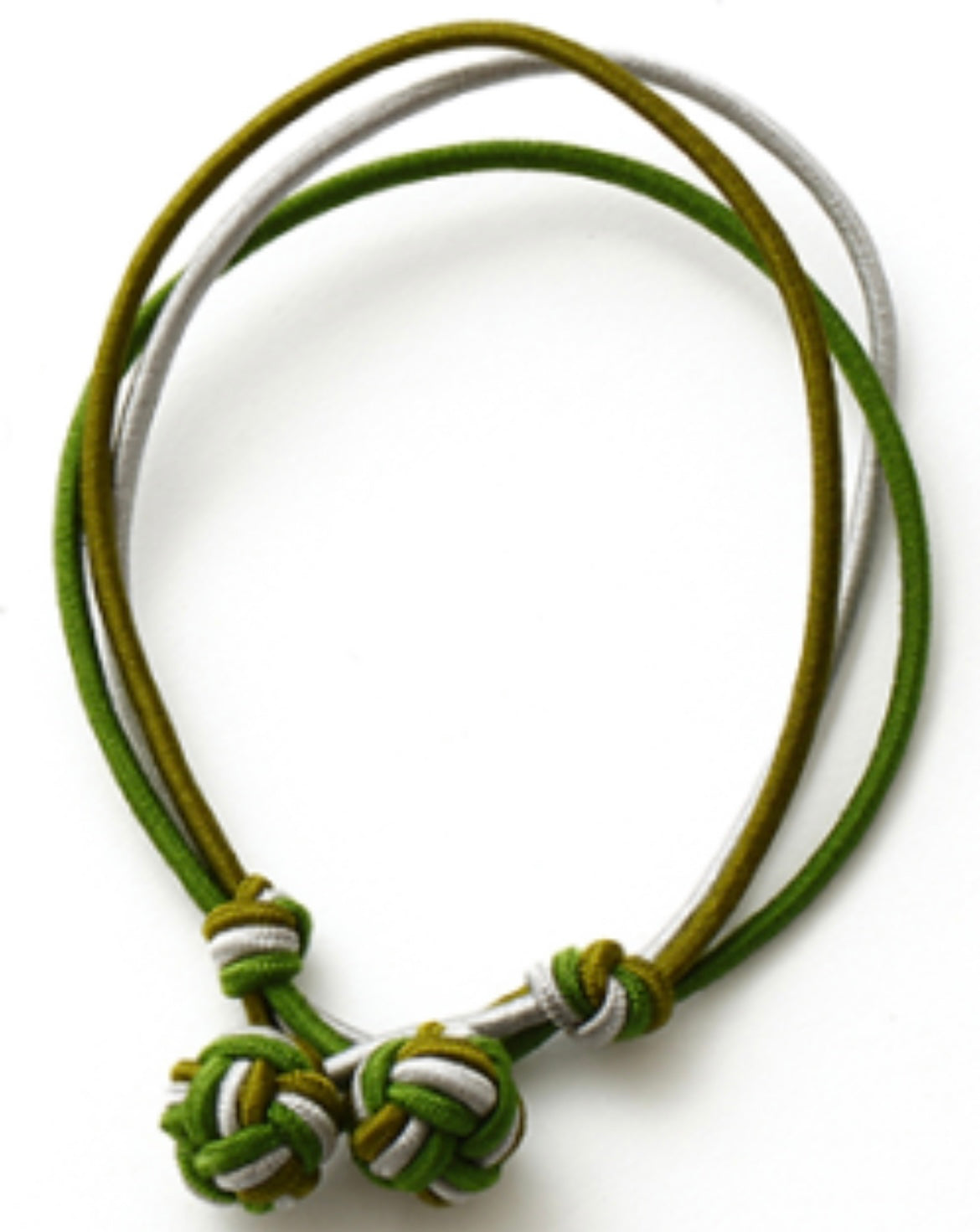 Bobble Bracelet -wiesengrün/jagdgrün-weiß-