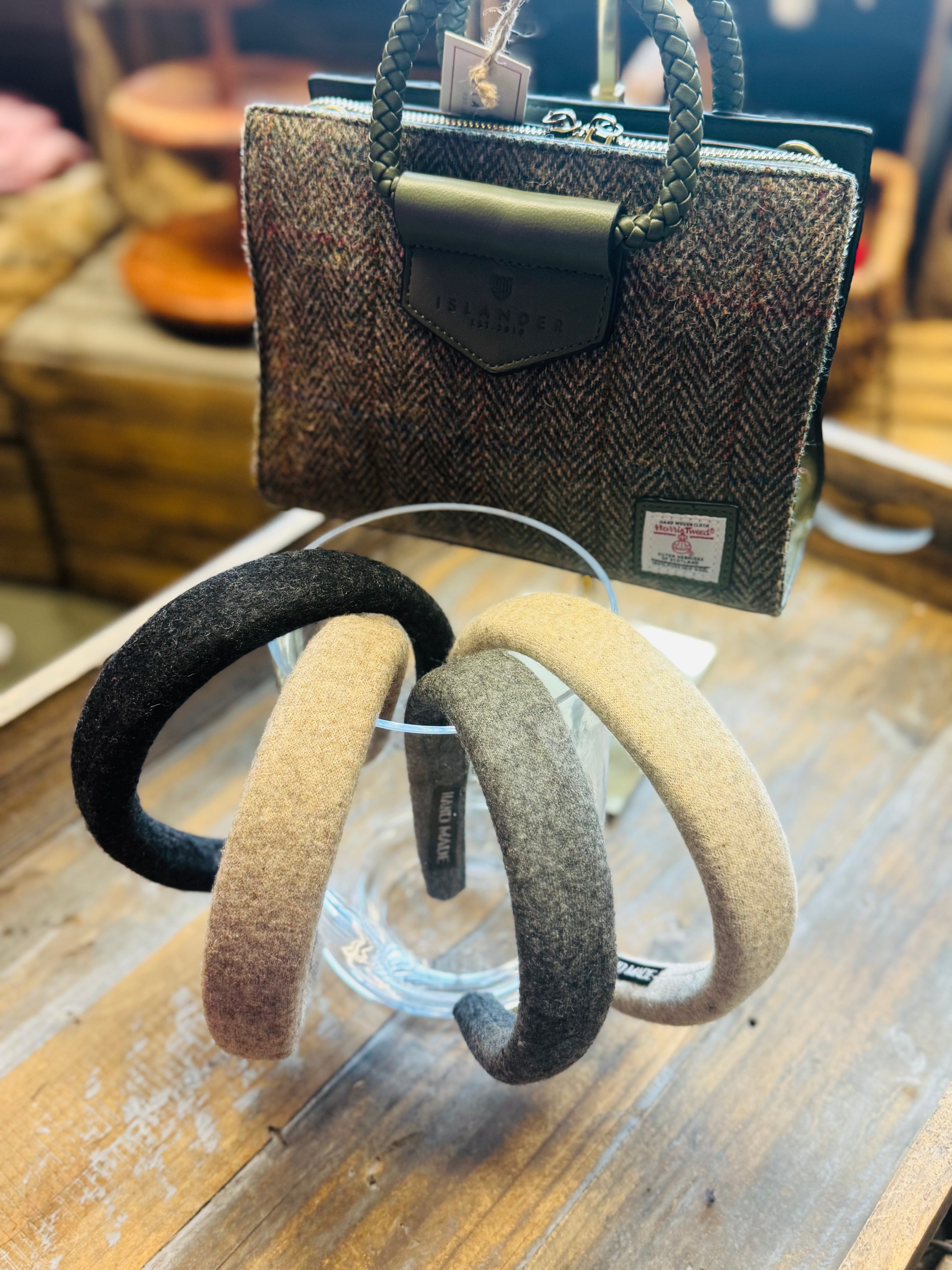 Wooly Haarreif -Hellgrau-