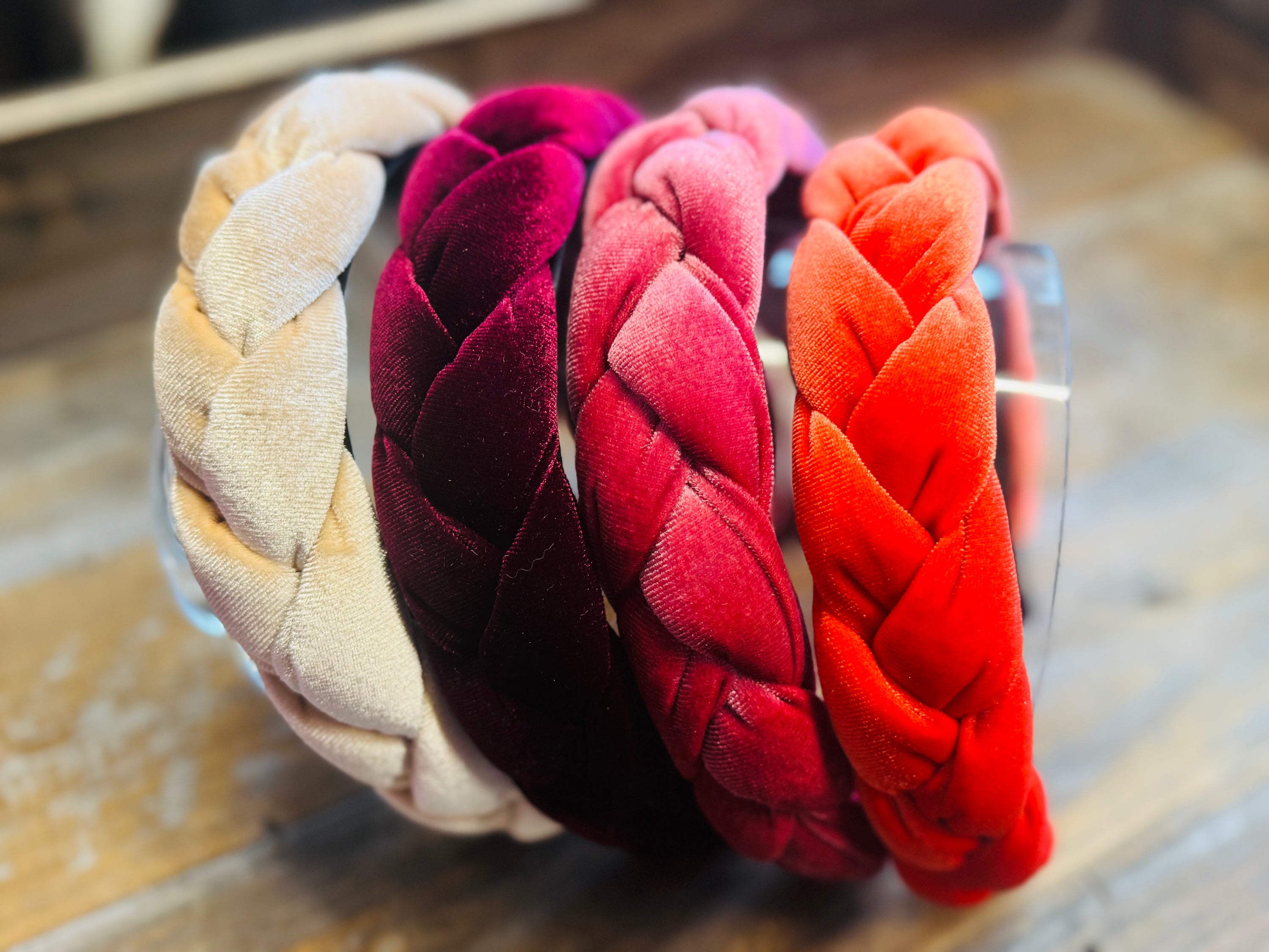 Wiesn Haarreif Samt -Rosy-