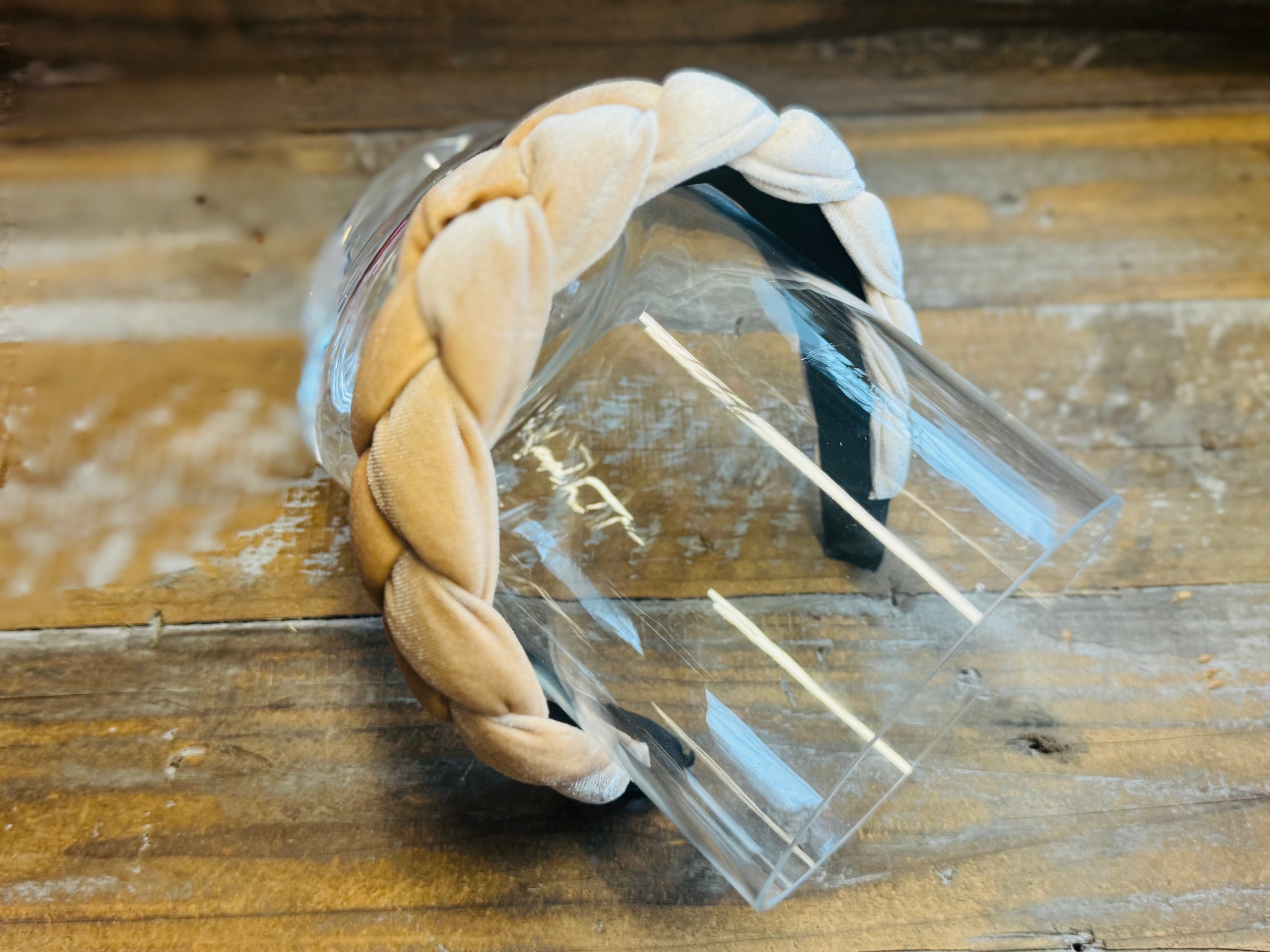 Wiesn Haarreif Samt -Sand-