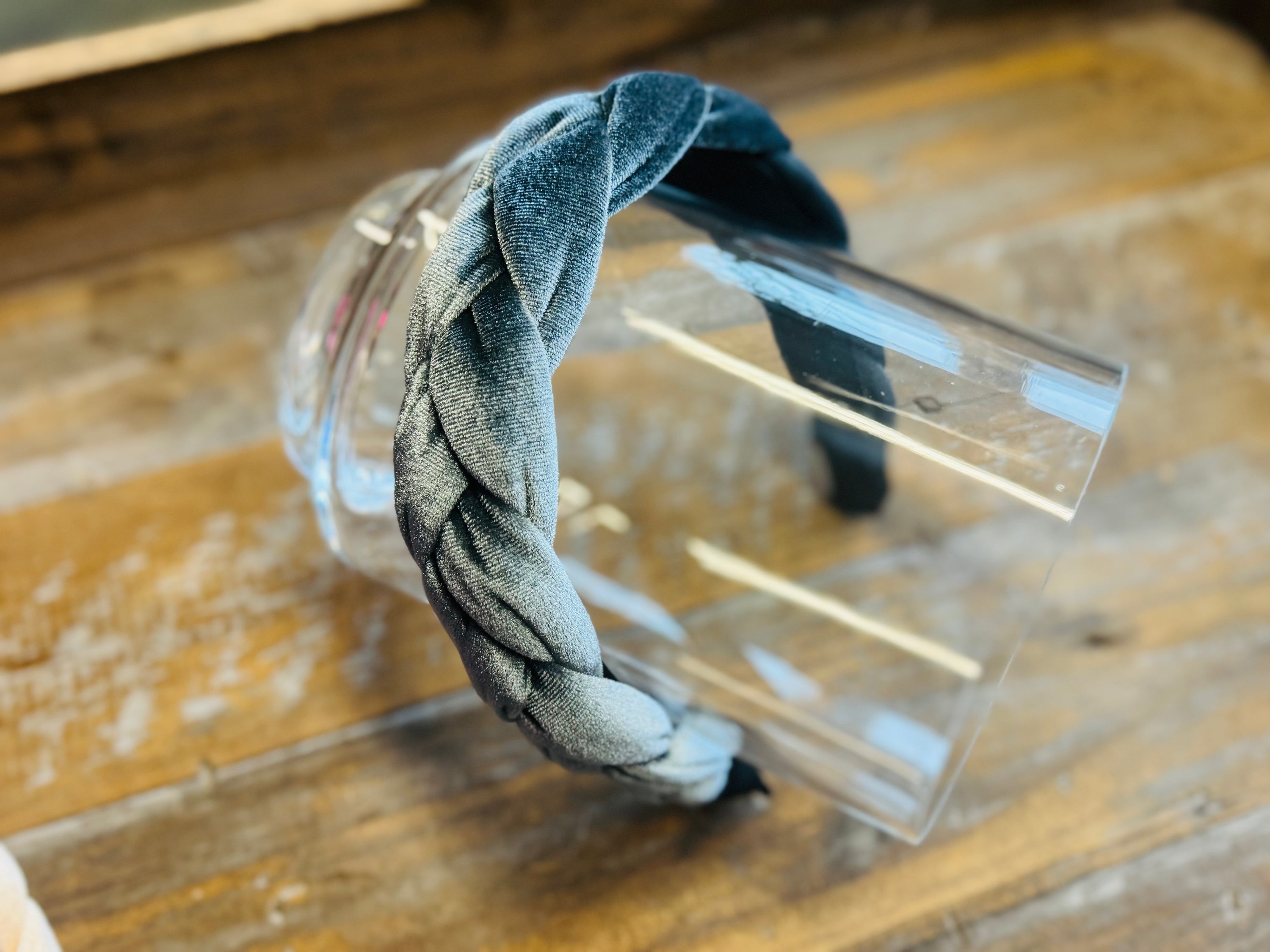 Wiesn Haarreif Samt -Grey-