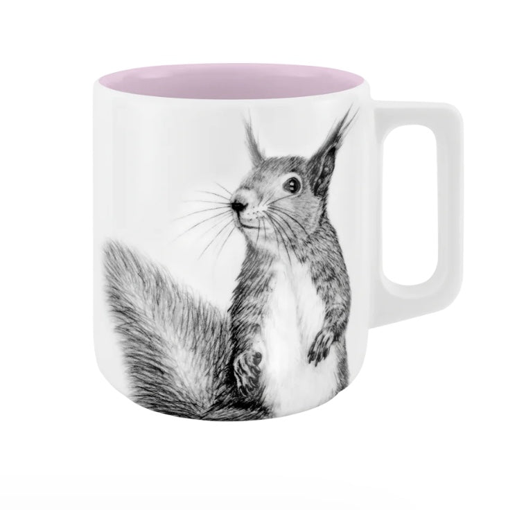 Becher mit Henkel - Eichhörnchen // Farbe Die schönste Mütze