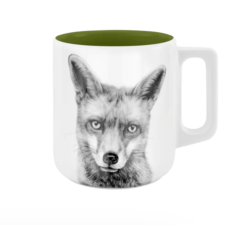 Becher mit Henkel - Fuchs // Farbe Unterm Baum