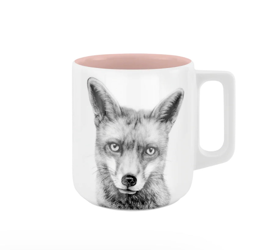 Becher mit Henkel - Fuchs // Farbe Zuckerwatte