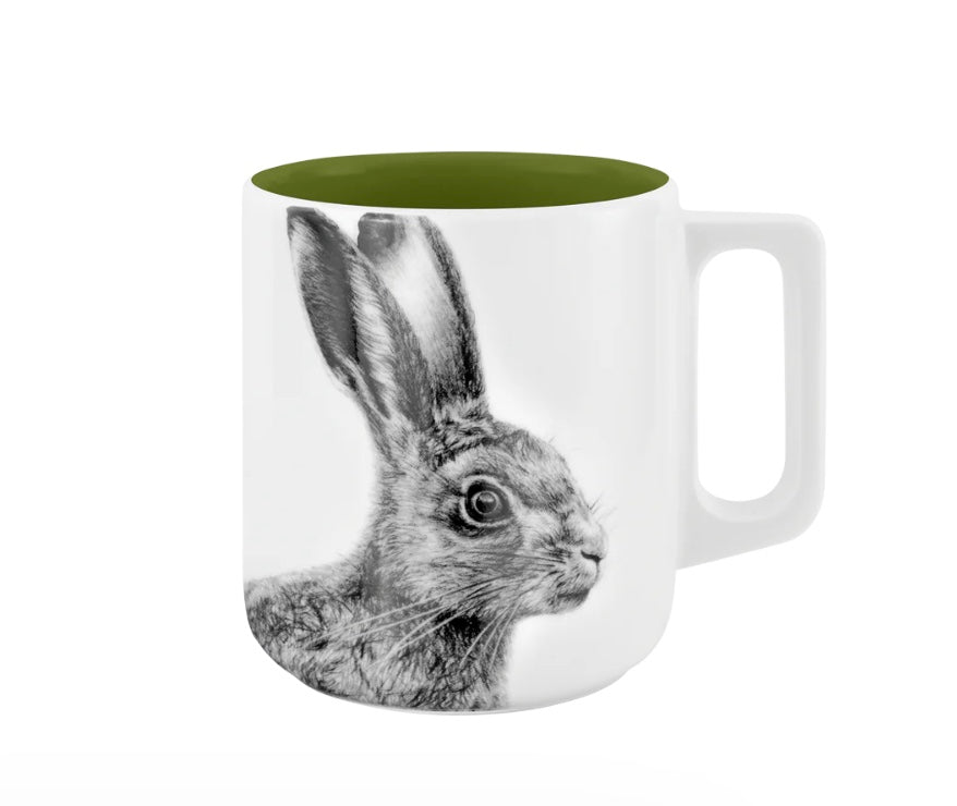 Becher mit Henkel - Hase // Farbe Unterm Baum