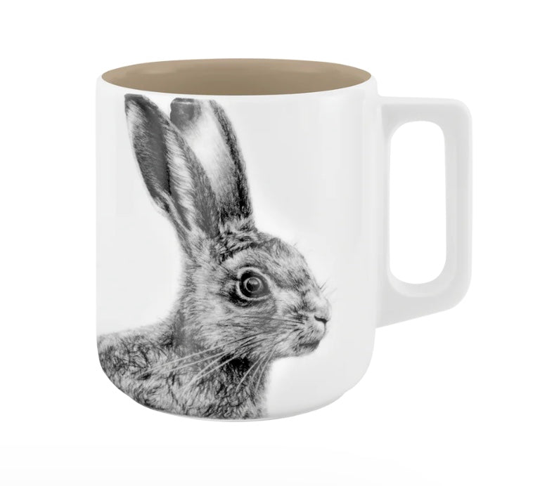 Becher mit Henkel - Hase // Farbe Zuckersüße Mokkatorte