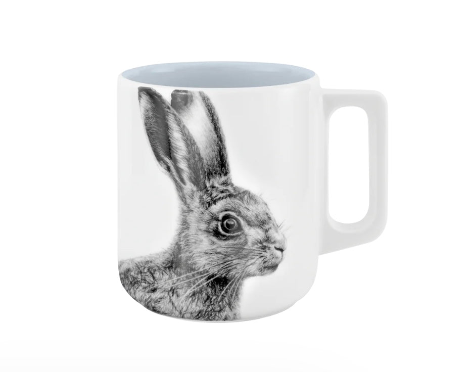 Becher mit Henkel - Hase // Farbe Raureif