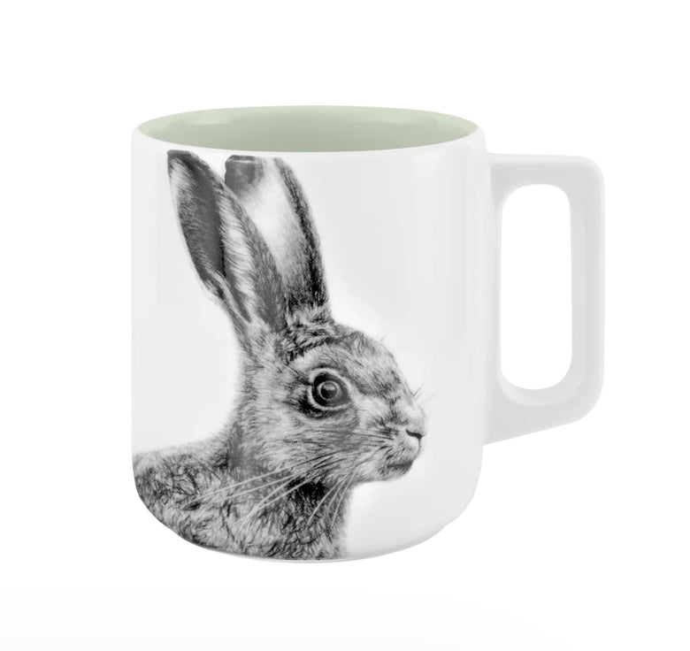 Becher mit Henkel - Hase // Farbe Nebelwiesen