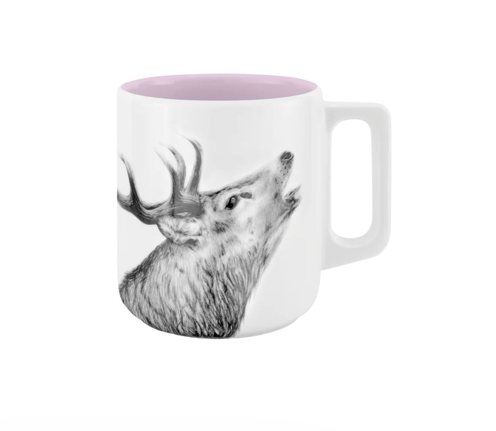 Becher mit Henkel - Hirsch // Farbe Die schönste Mütze