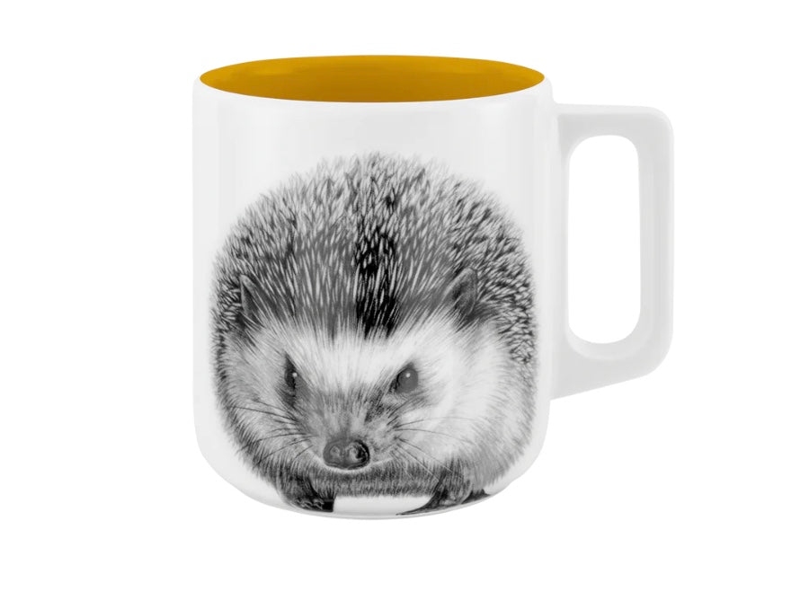 Becher mit Henkel - Igel // Farbe Honig im Tee