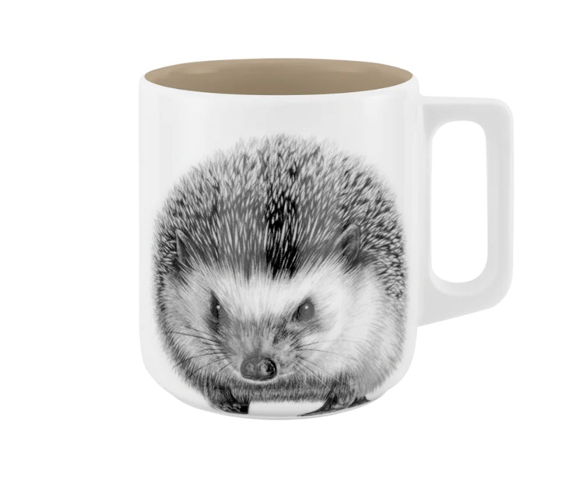 Becher mit Henkel - Igel // Farbe Zuckersüße Mokkatorte