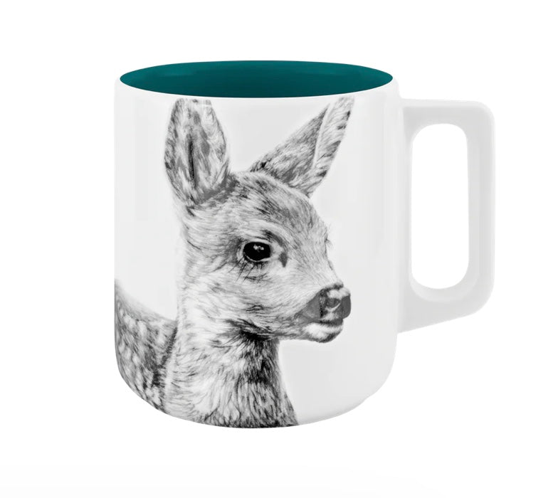 Becher mit Henkel - Kitz// Farbe Regen im See