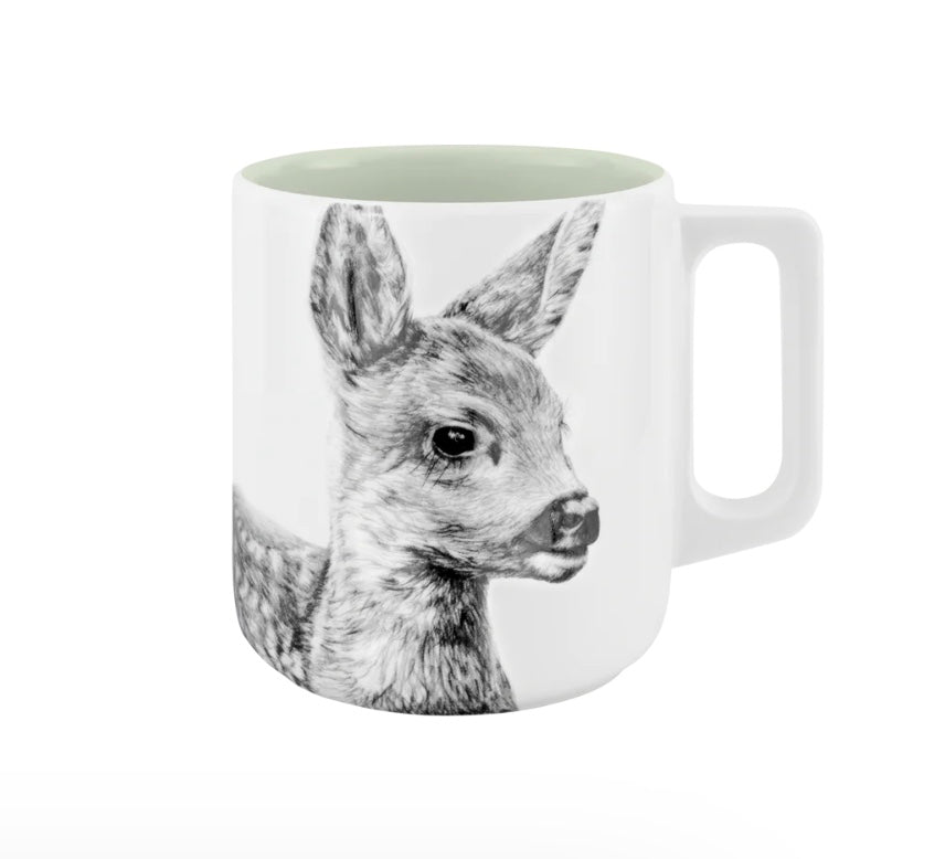 Becher mit Henkel - Kitz// Farbe Nebelwiesen