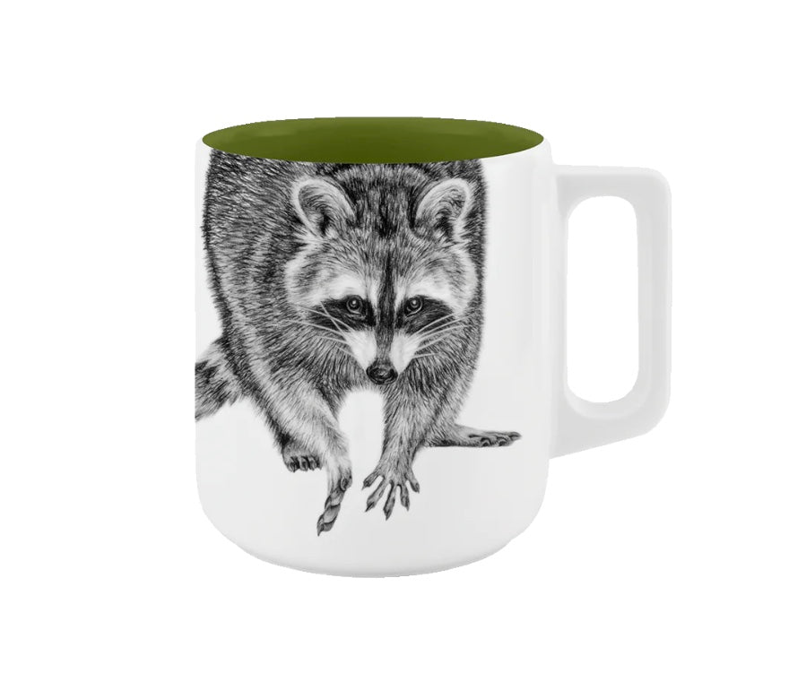 Becher mit Henkel - Waschbär// Farbe Unterm Baum