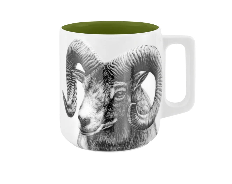 Becher mit Henkel - Widder// Farbe Unterm Baum