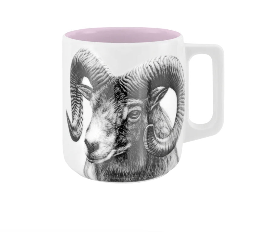 Becher mit Henkel - Widder// Farbe Die schönste Mütze