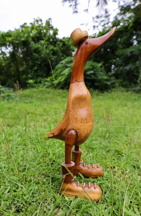 Ente Woody dunkelblau/weiß // Größe M 32cm