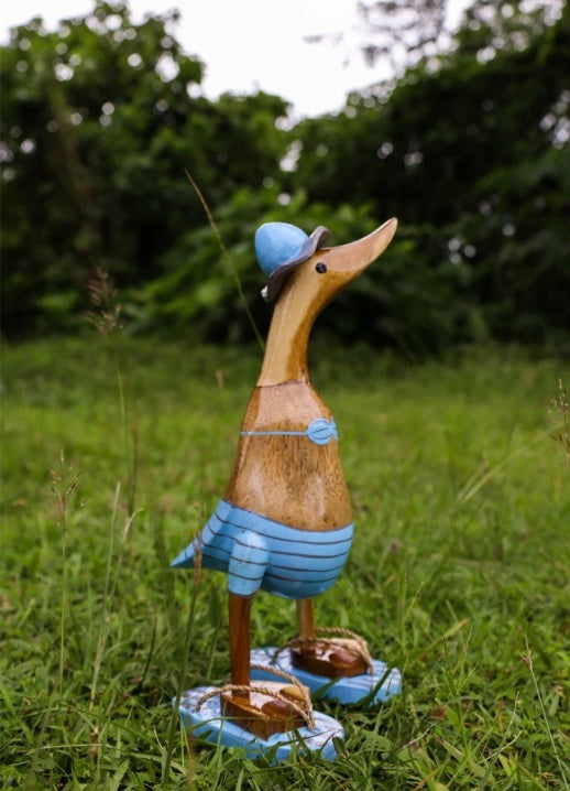 Ente Leni hellblau // Größe S 27cm