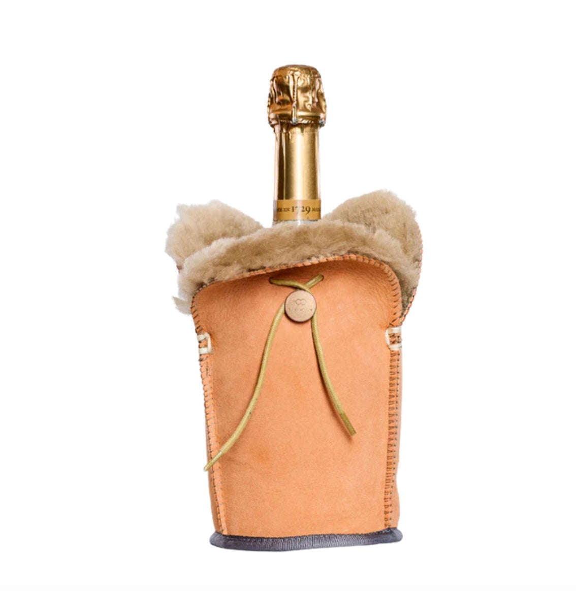 Extra breiter Flaschenkühler // Wein, Champagner -Mandarine-