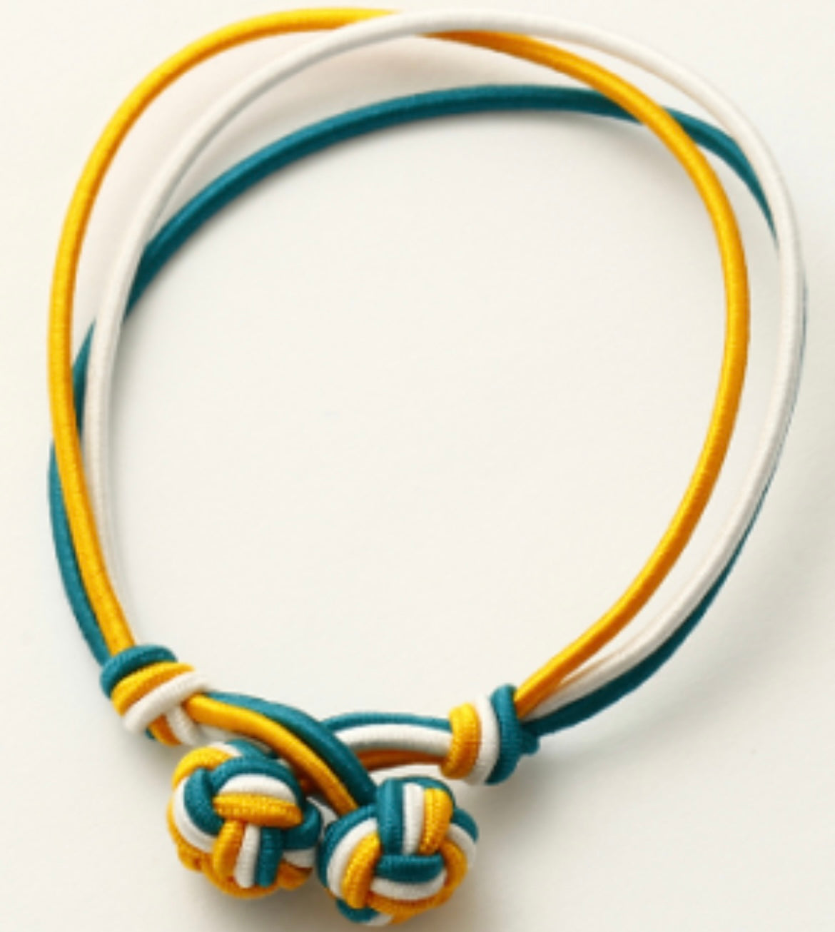 Bobble Bracelet -gelb/weiß/türkis-