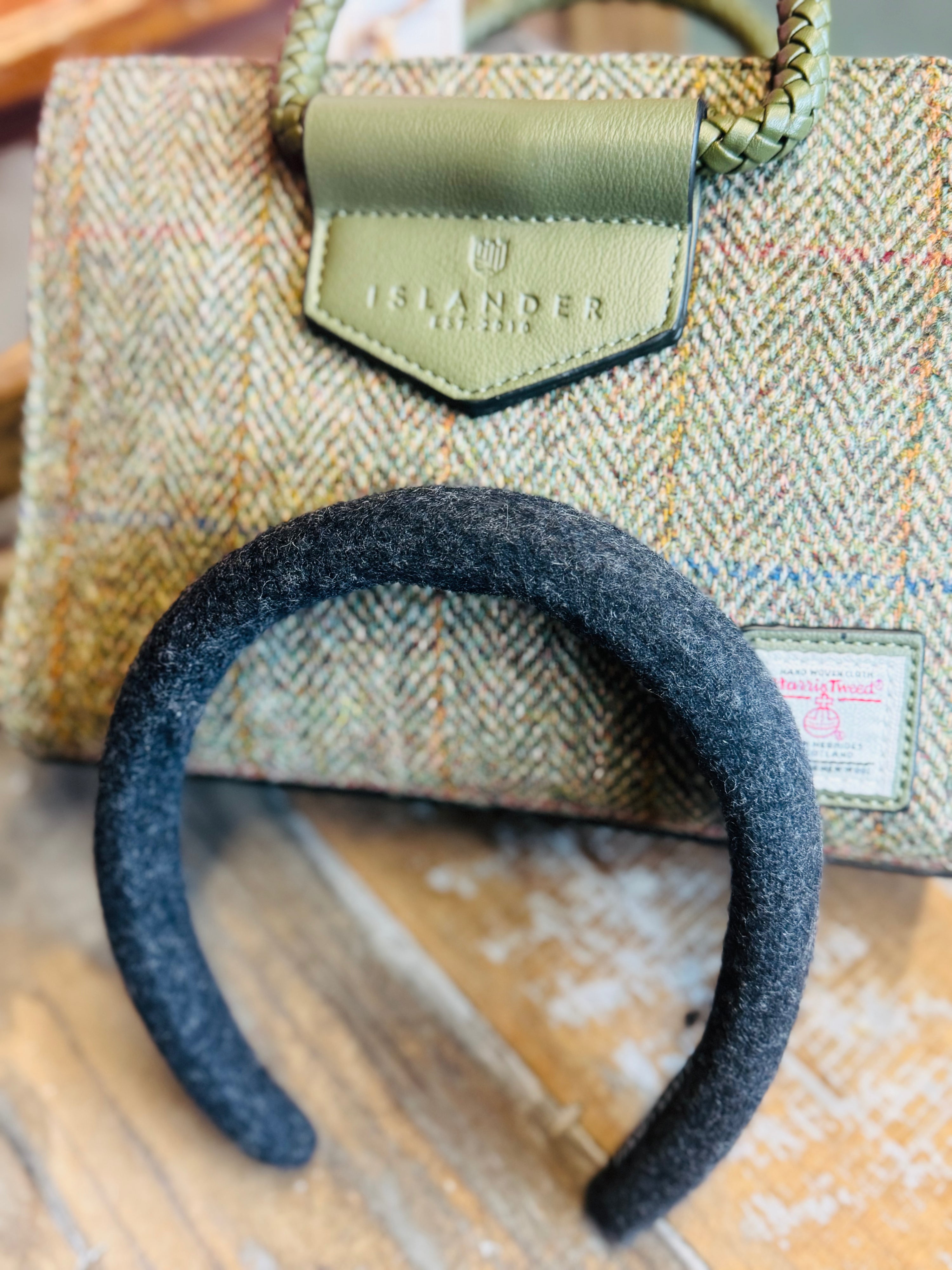 Wooly Haarreif -Dunkelgrau-