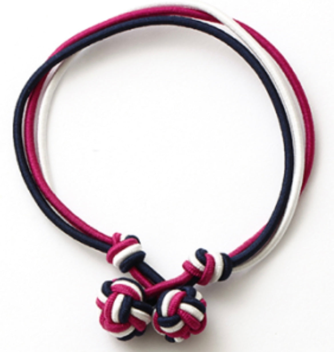 Bobble Bracelet -marineblau/weiß/pink-