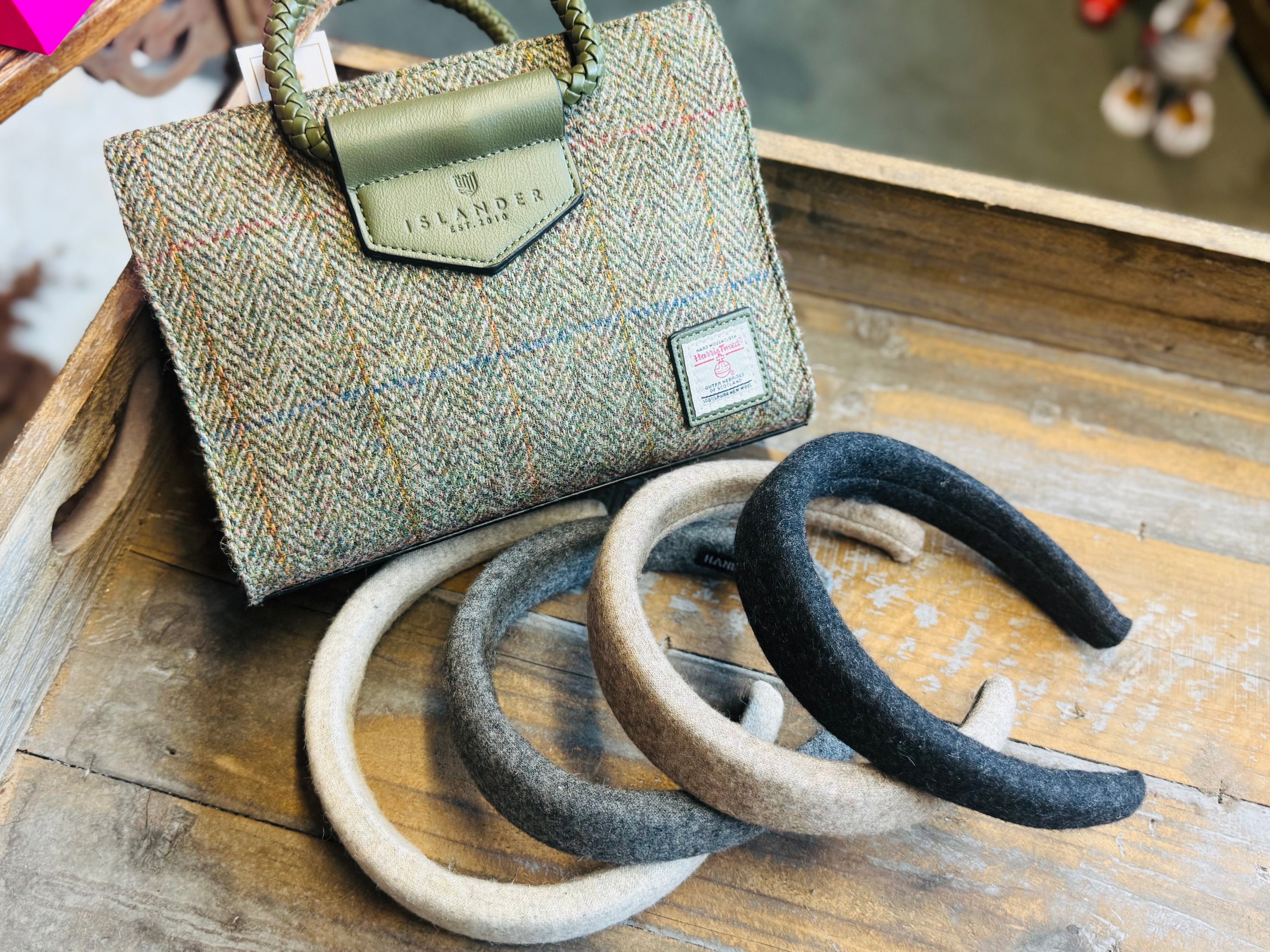 Wooly Haarreif -Hellbraun-