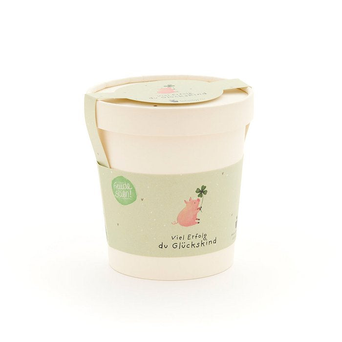 Blumenbecher - Viel Erfolg du Glückskind