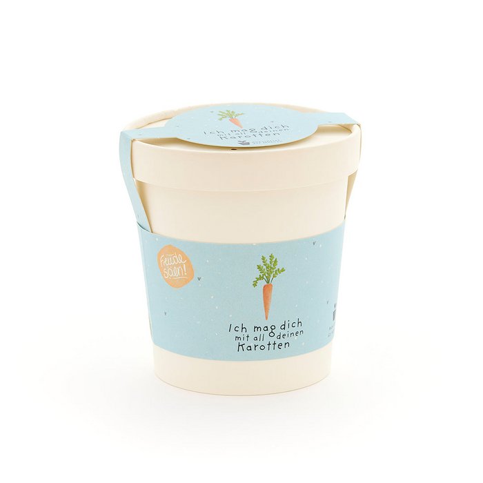 Blumenbecher - Ich mag dich mit all deinen Karotten