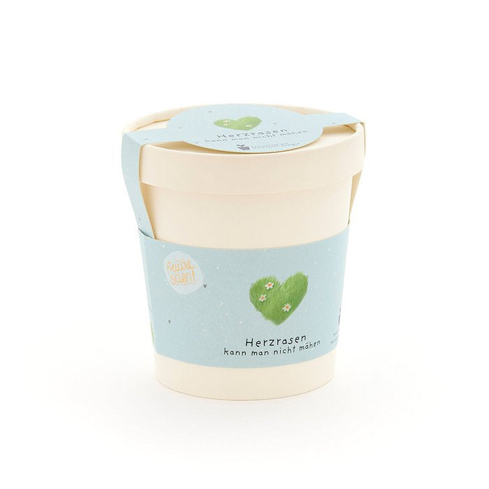 Blumenbecher - Herzrasen kann man nicht mähen!