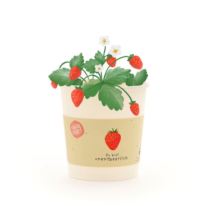 Blumenbecher - Du bist unentbeerlich