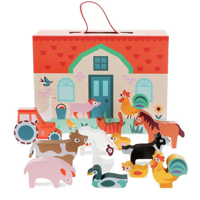 Bauernhof Set aus Holz