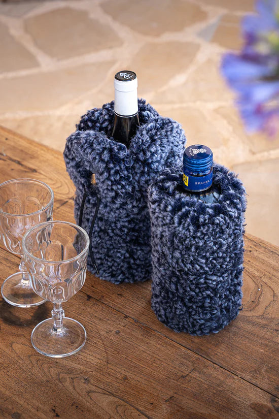 Curly Flaschenkühler // Wein, Champagner, Wasser -Blue-