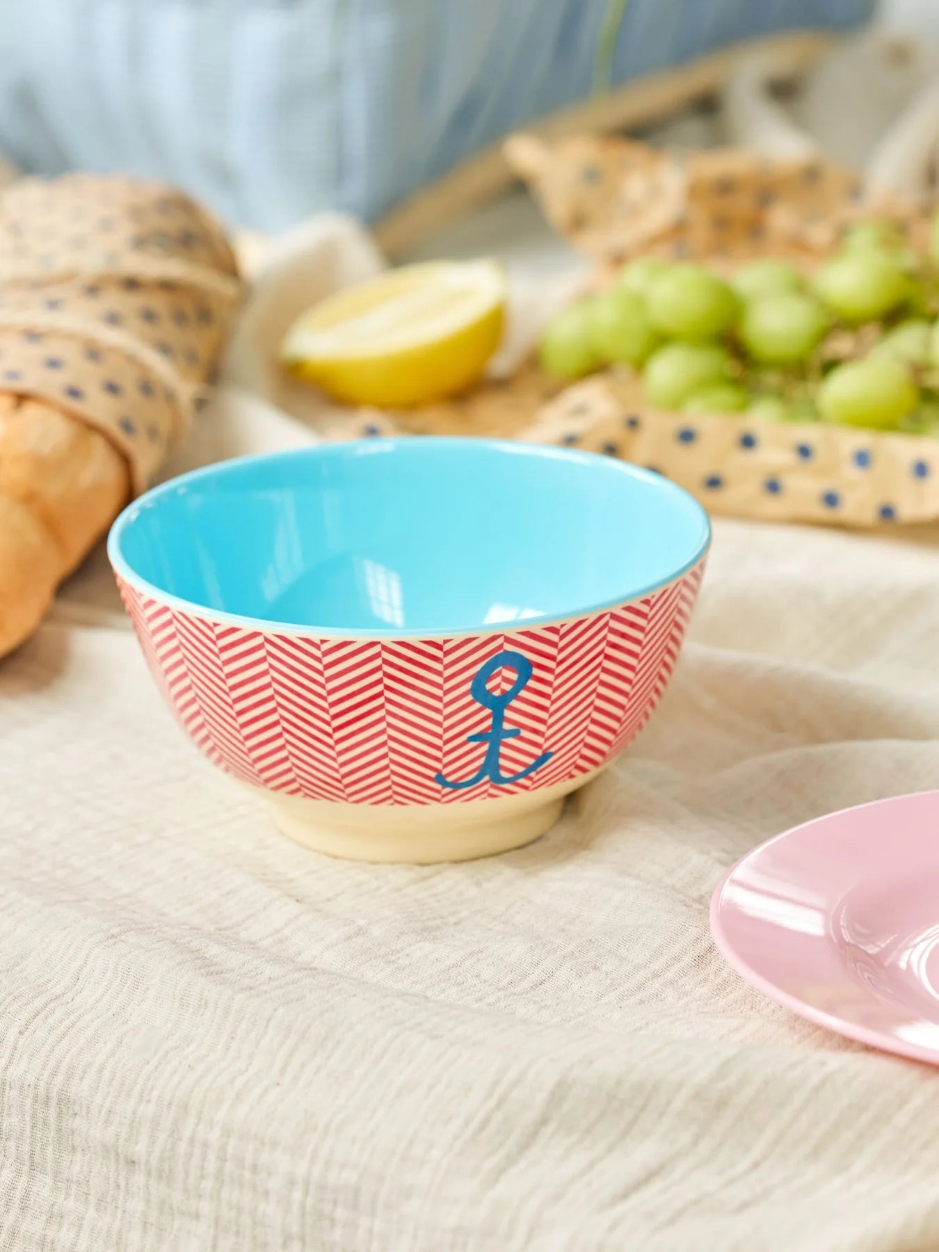 Mittelgroße Schüssel - Rot - Anker