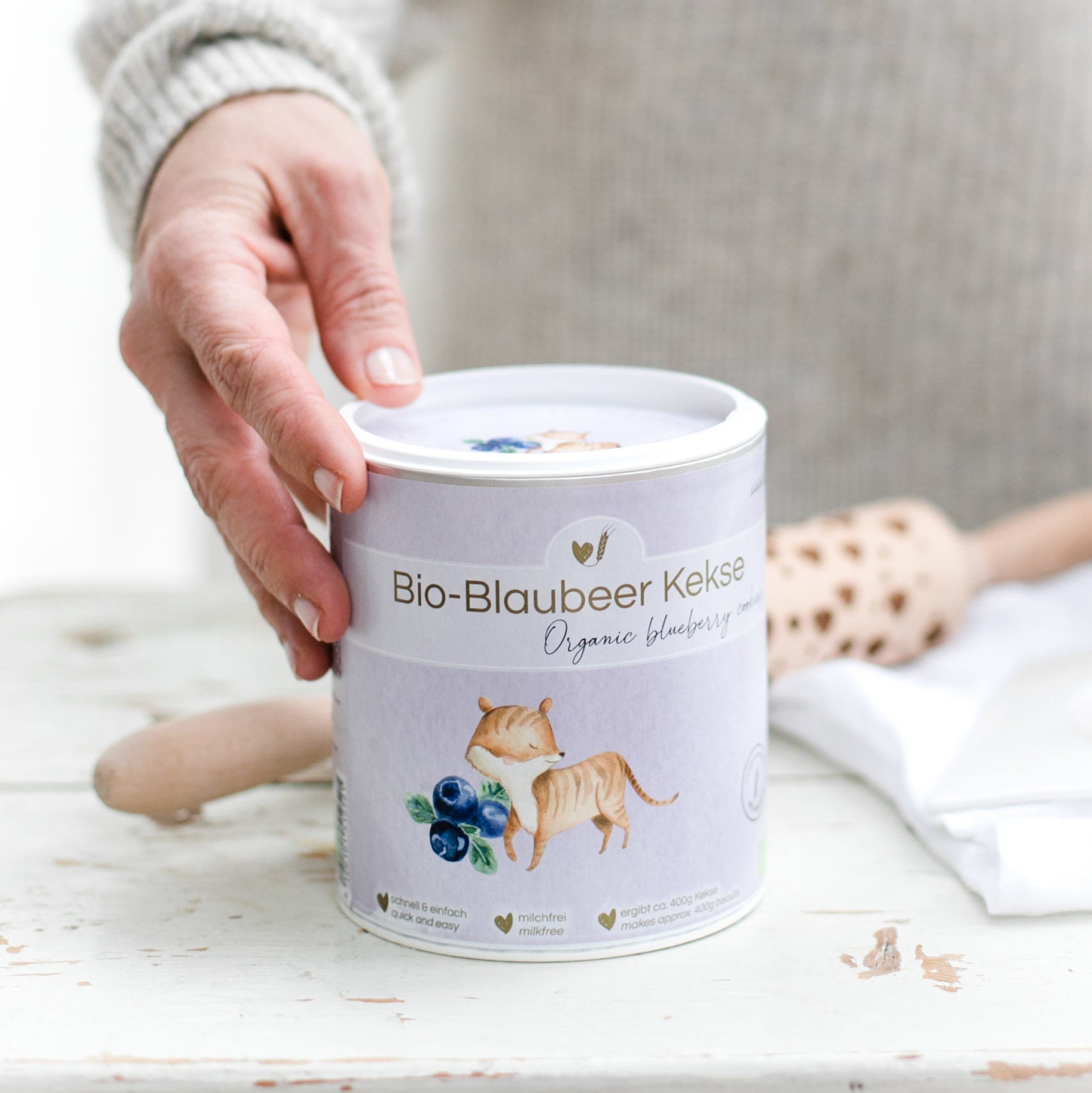 Backmischung Bio Blaubeer Kekse