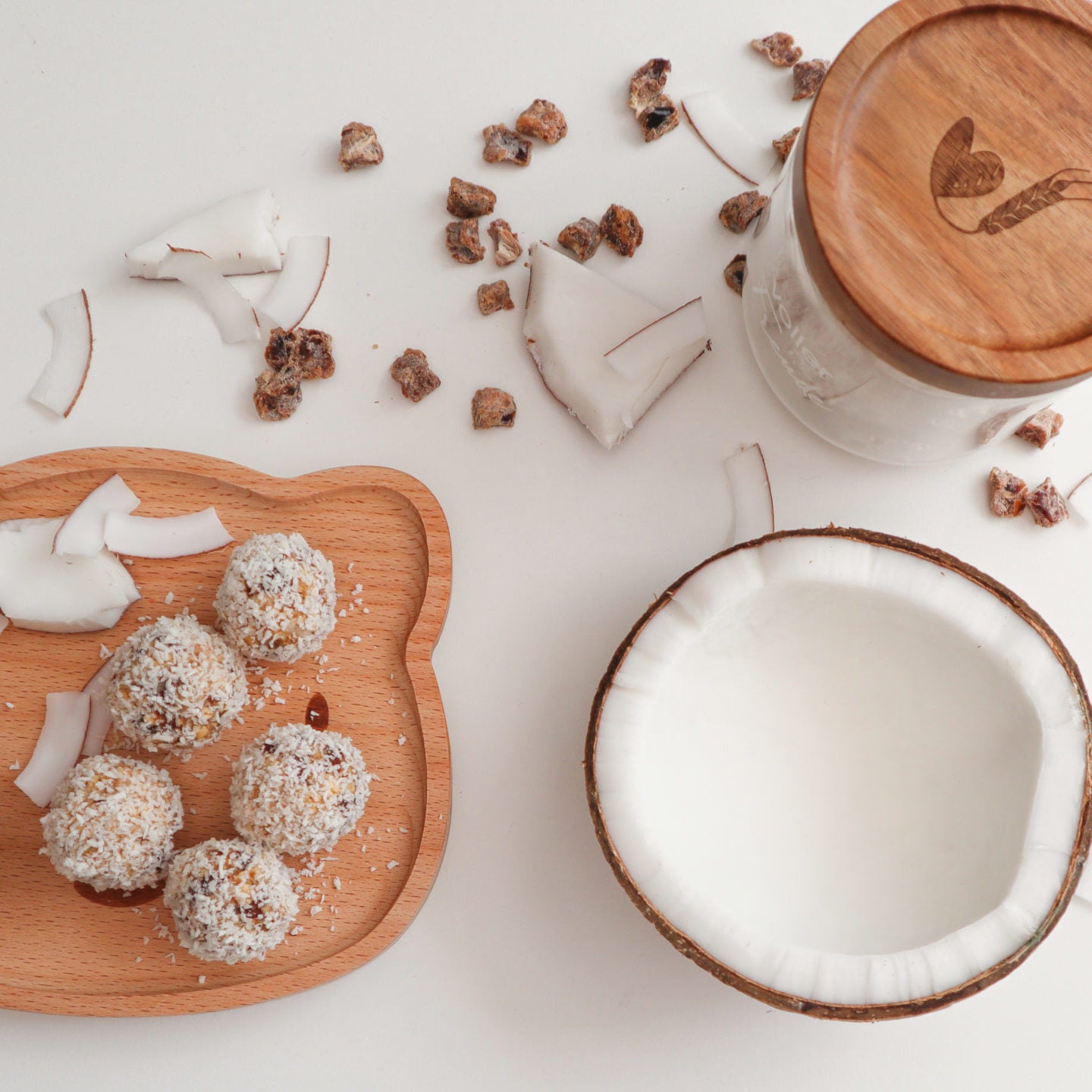 Backmischung Bio Energiekugeln Kokos