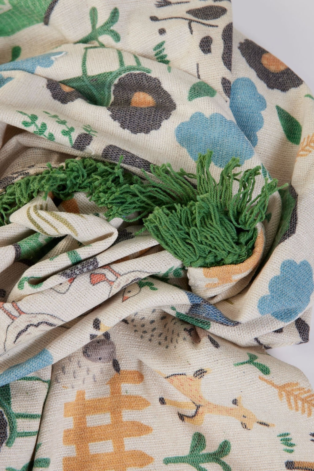 Happy Farm Kids -Kuscheldecke green-