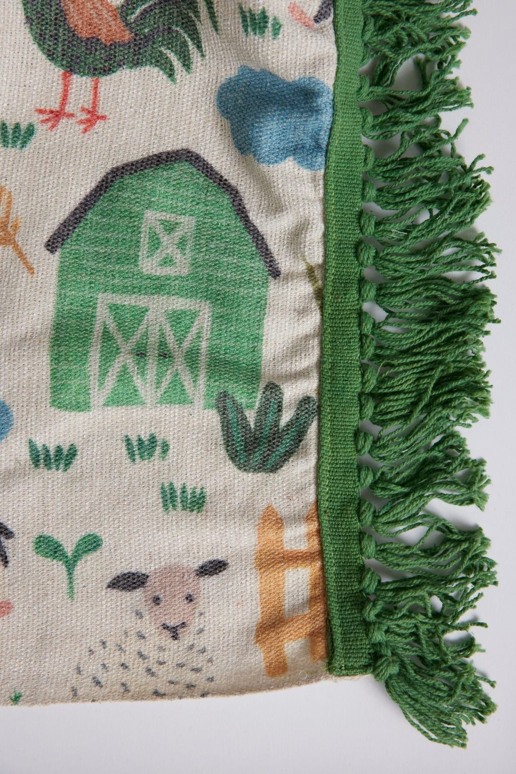 Happy Farm Kids -Kuscheldecke green-