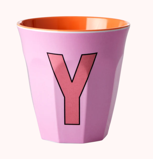 Happy Letter Mug -rosa-