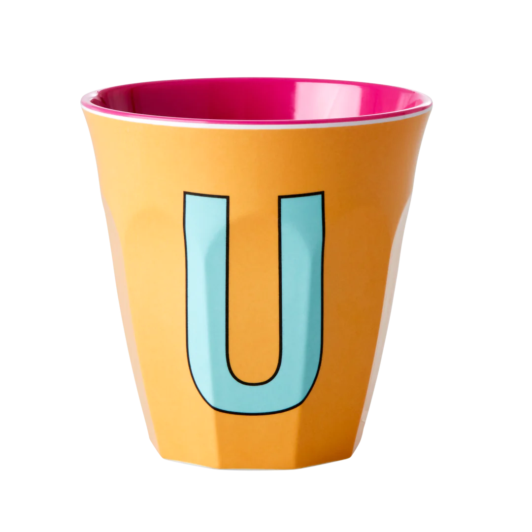 Happy Letter Mug -rosa-